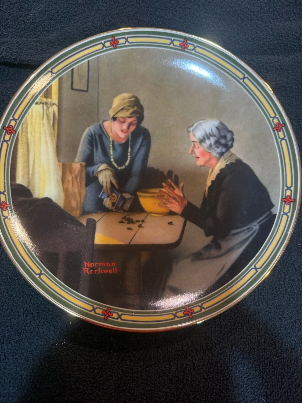 Vintage 1980’s Norman Rockwell collector plate - “A Family’s Full Measure”